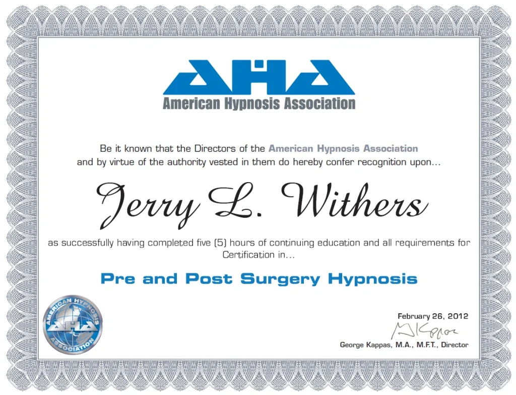 Hypnosis Certifications