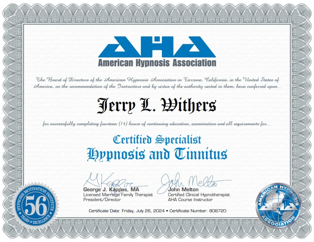 Hypnosis and Tinnitus